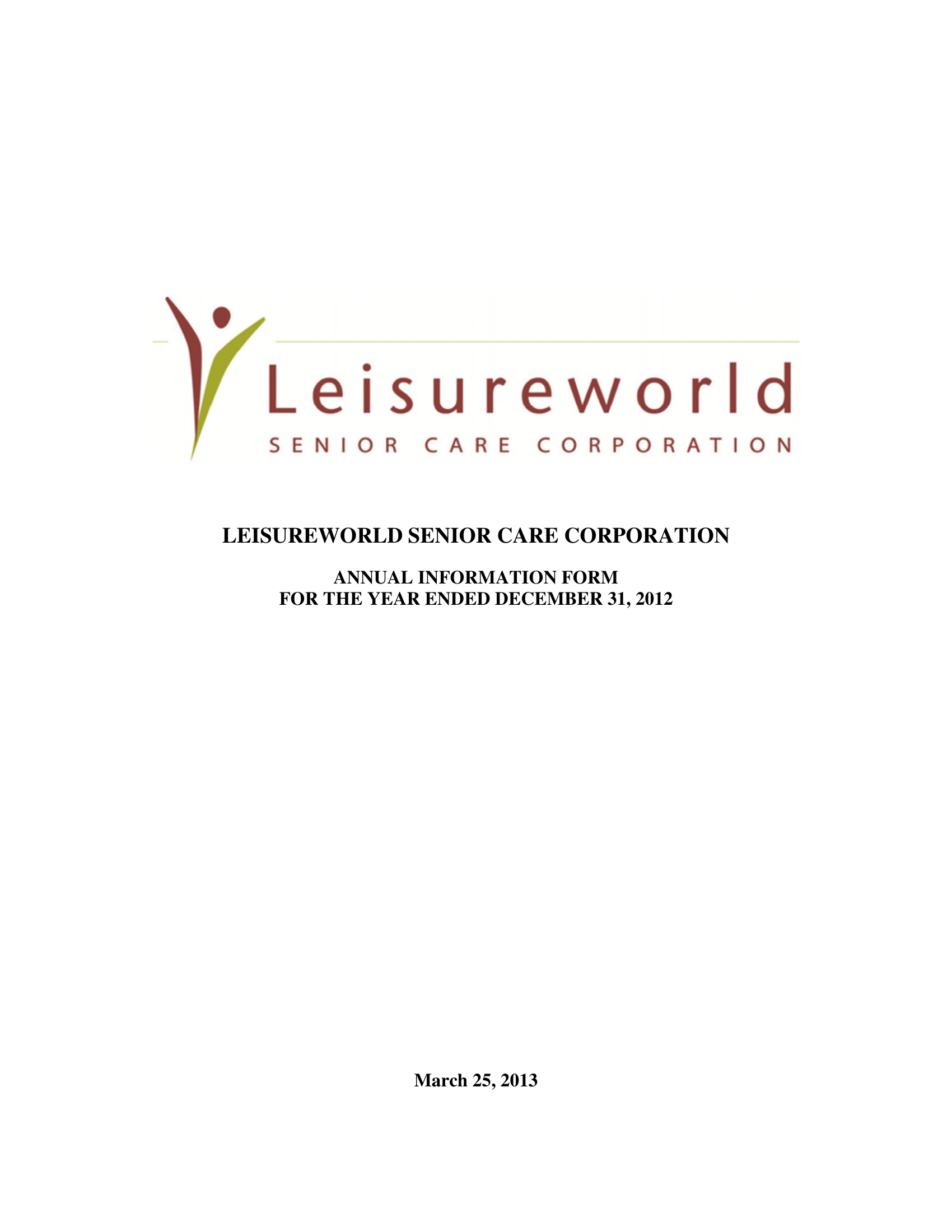 2012 Annual Information Form