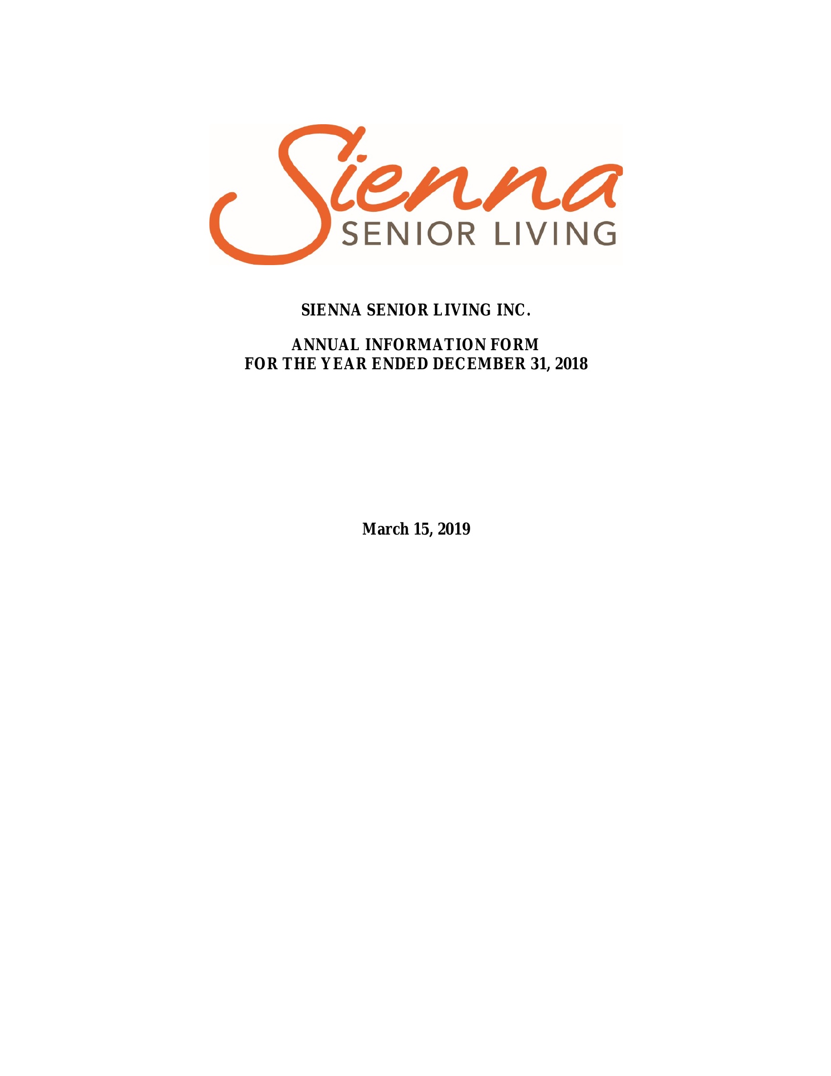 2018 Annual Information Form